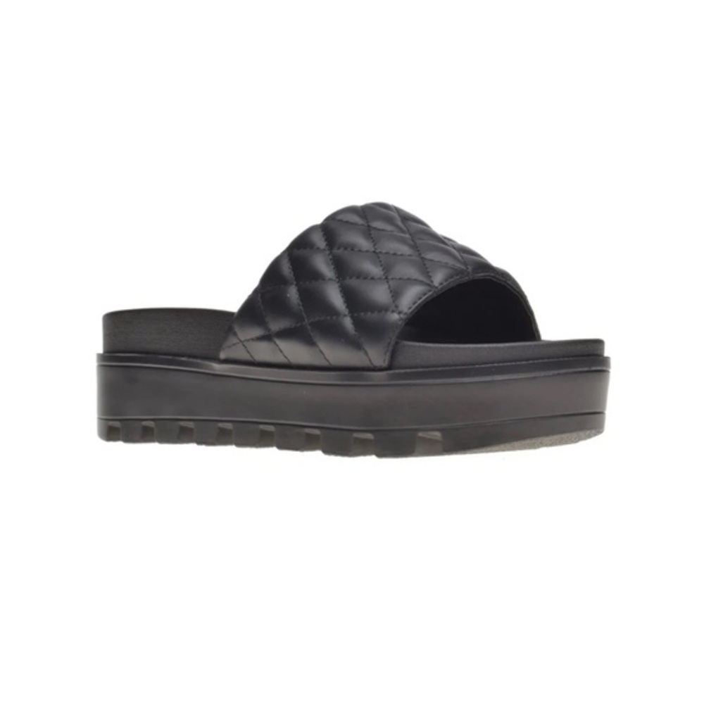 WILD PAIR Elevated Womens Platform Sandal Black size 8